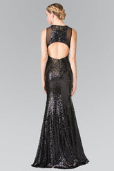 Long Fully Sequins Gown Prom Dress Formal